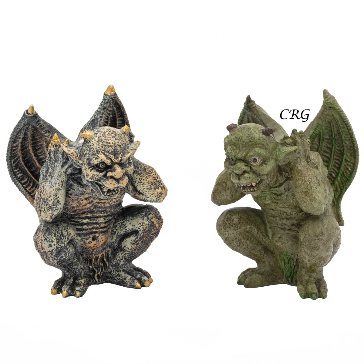 Gargoyle Sphere Holder Stands (2 Pieces) Size 5 Inches Crystal Gemstone Display