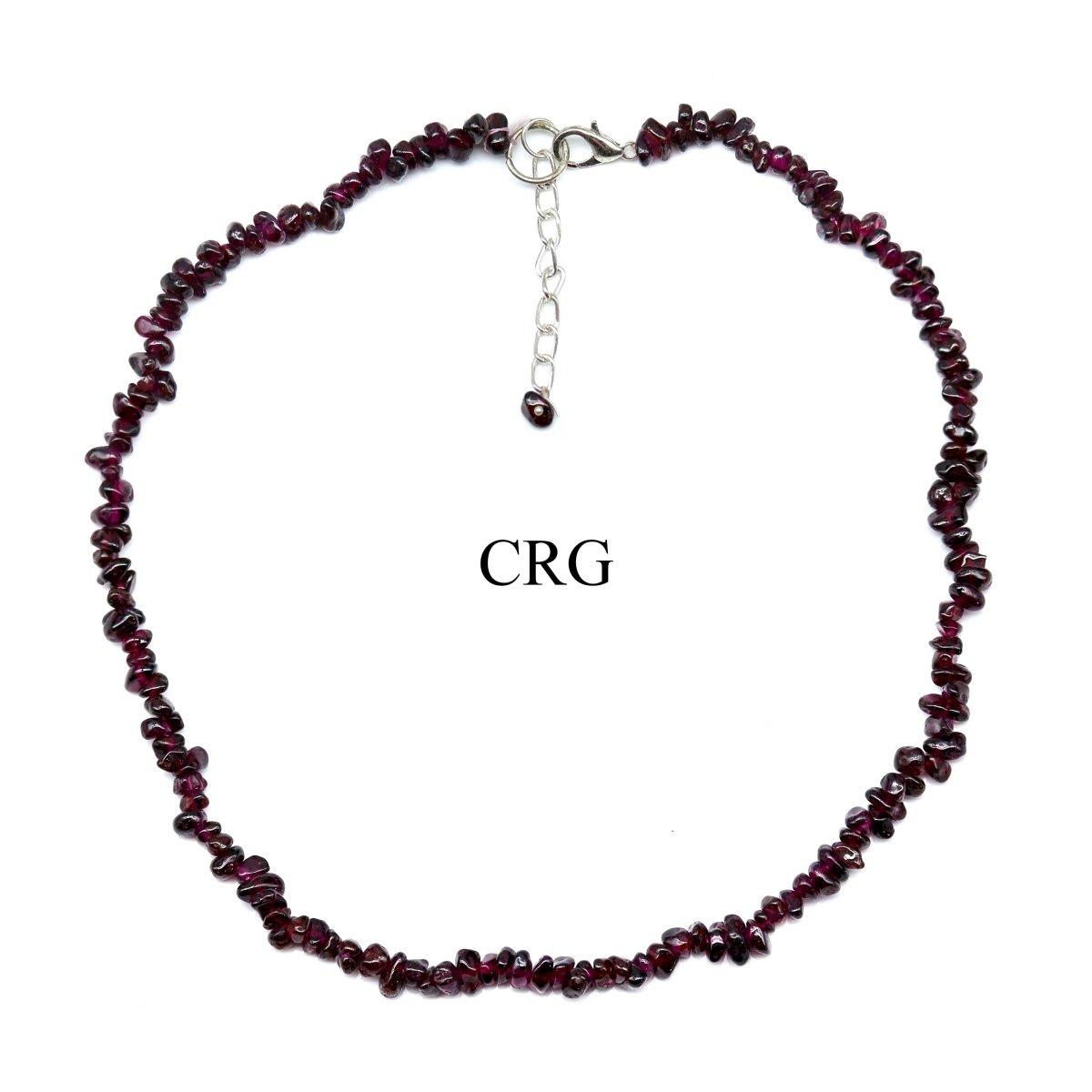 Garnet Strand Chip Choker Necklace (16 Inches) (4 Pieces) (INJD)