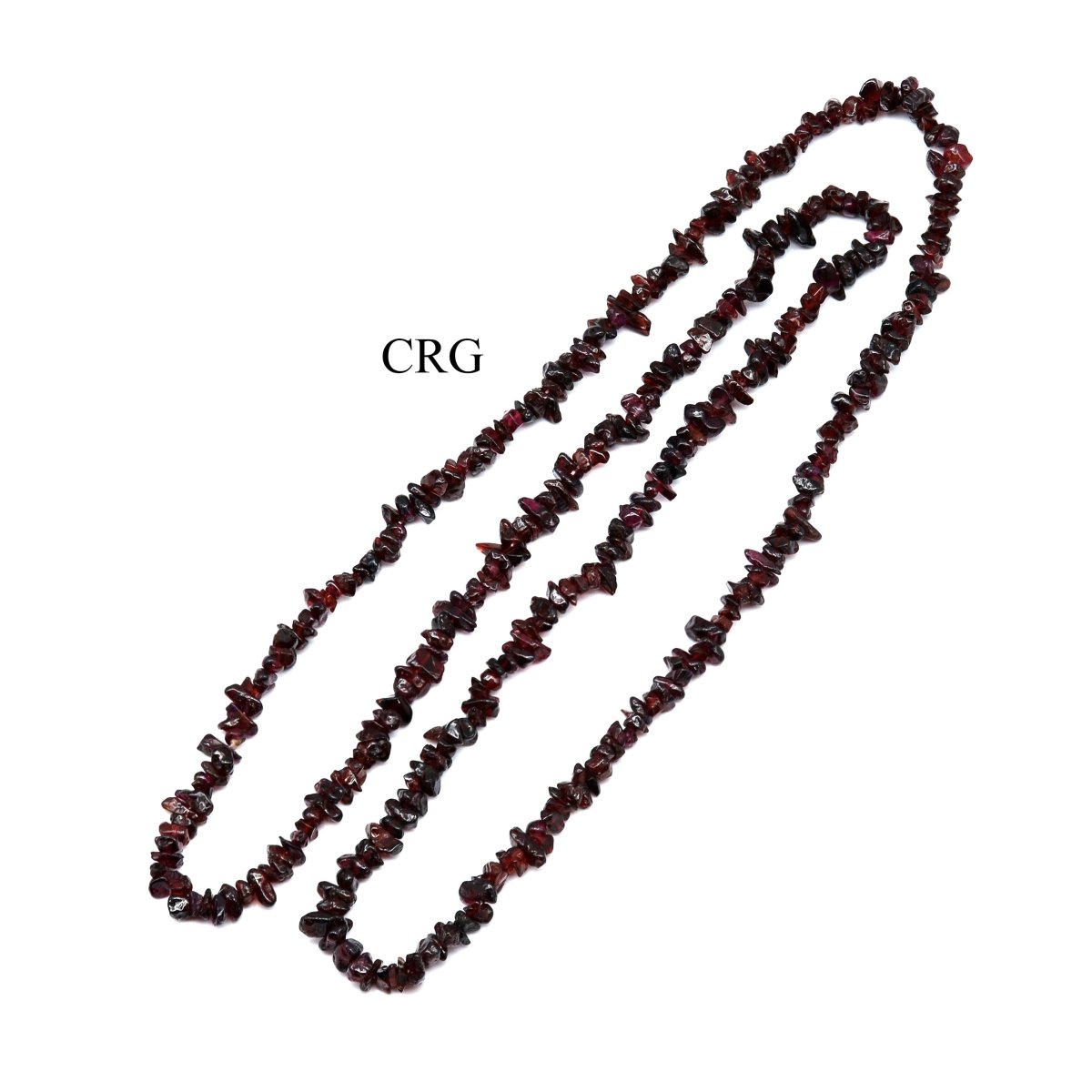 Garnet Strand Chip Necklace (32 Inches) (1 Piece) (INJD)