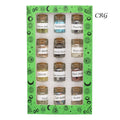 Gemstone Chips in Small Bottle (12 Pieces)(1 Sets Of 12) Assorted Crystal Confetti