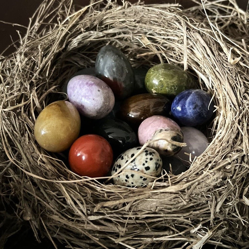 Gemstone Crystal Egg Collection (24 Pieces) Size 3 cm Small Polished Egg Stones