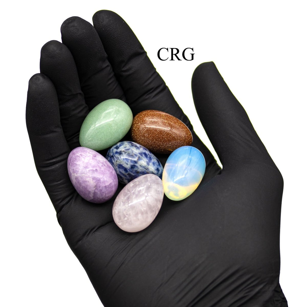 Gemstone Crystal Egg Collection (24 Pieces) Size 3 cm Small Polished Egg Stones