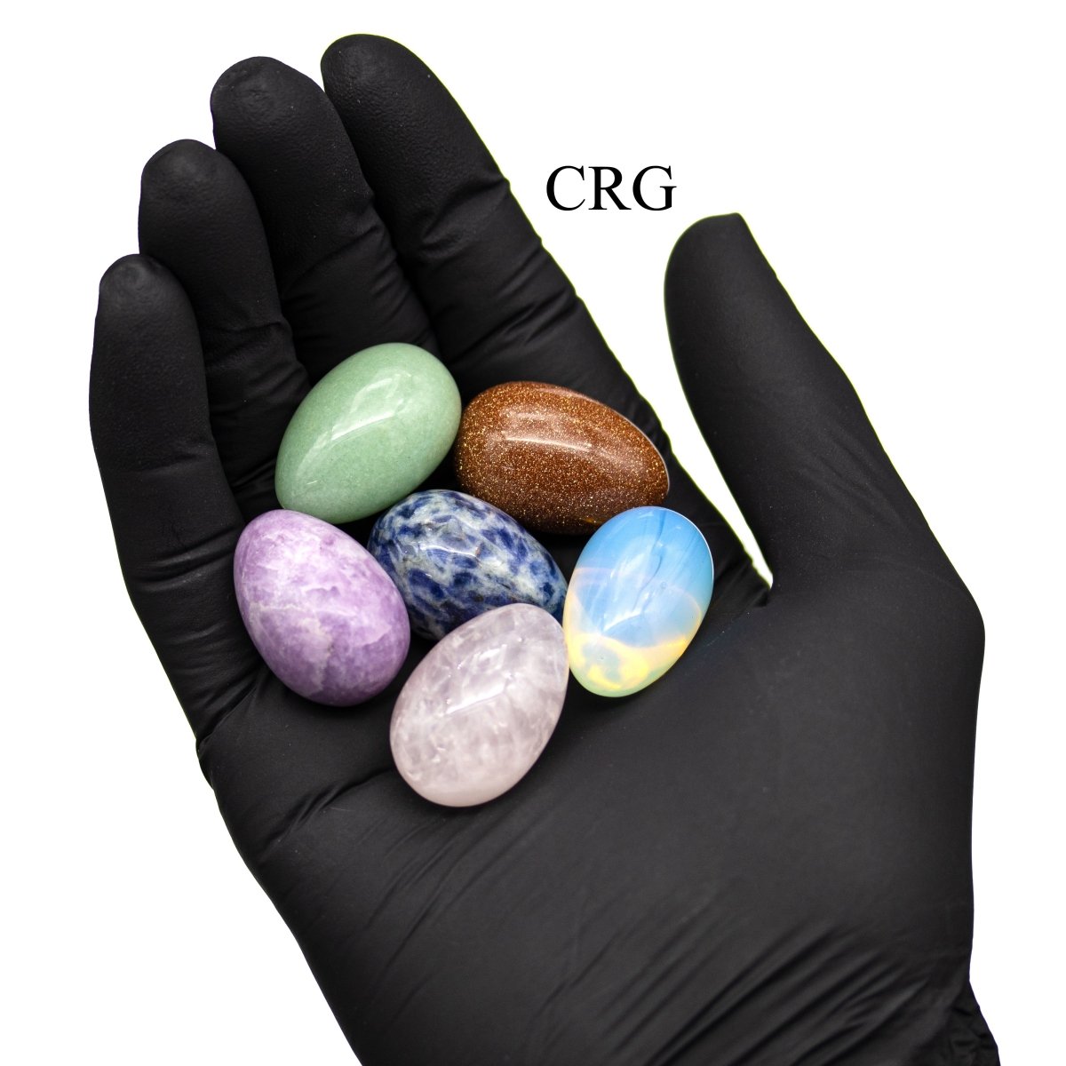 Gemstone Crystal Egg Collection (24 Pieces) Size 3 cm Small Polished Egg Stones