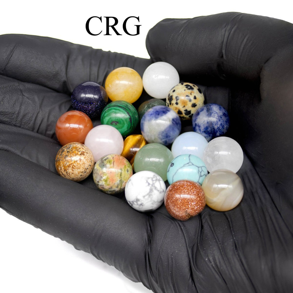 Gemstone Mini Spheres (20 Pieces) Size 20 mm Polished Gemstone Balls