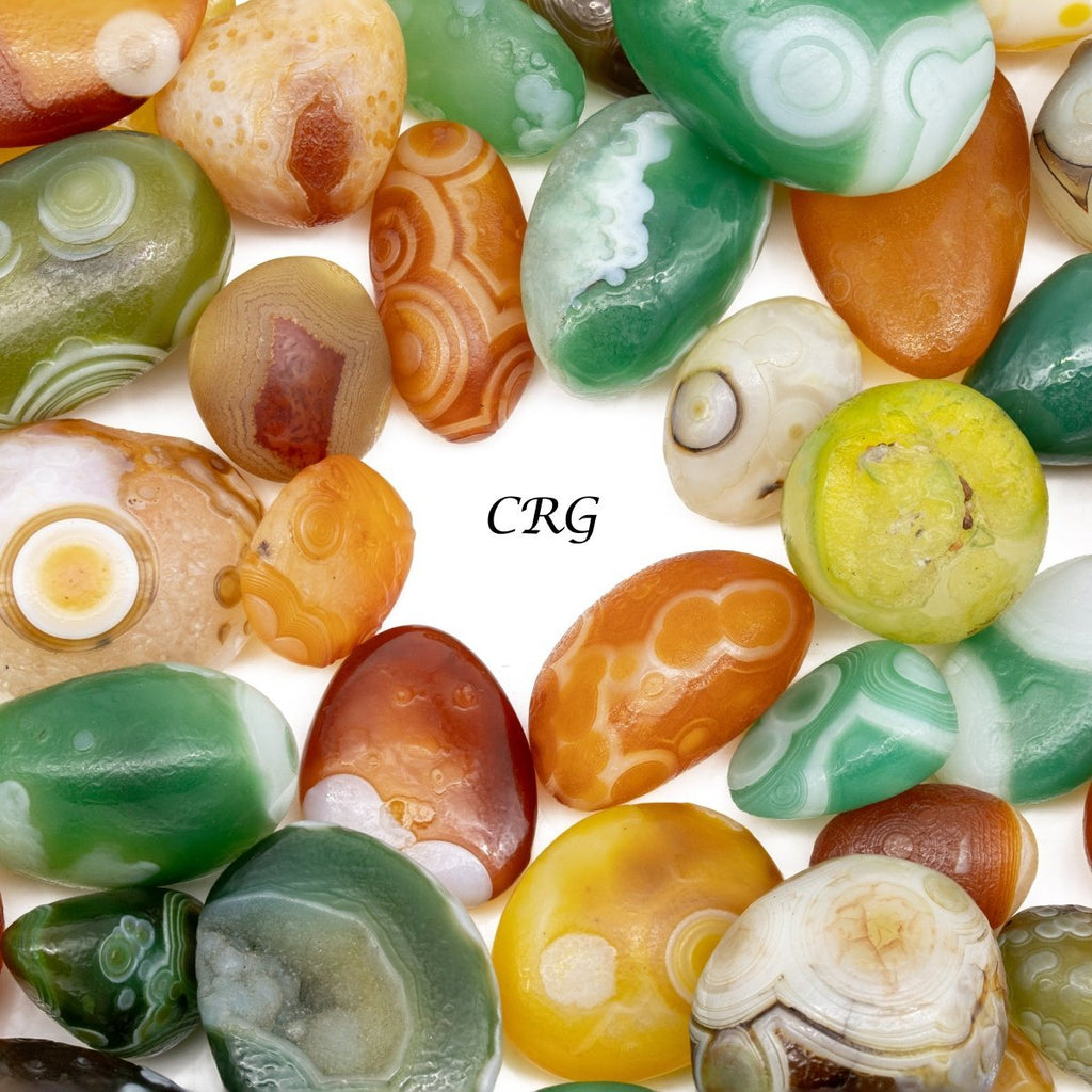 Gobi Agate Eyes Tumbled (4 Ounces) Size 0.5 to 1.5 Inches Crystal Gemstones