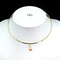 Choker Hoop Necklace with Gold Plating (5 Inches) (1 Piece)