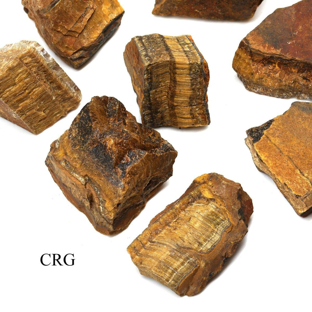 Gold Tiger's Eye Rough (Size 1 to 2 Inches) Bulk Wholesale Raw Crystals Minerals Gemstones