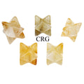 Golden Healer Quartz Mini Merkabas (5 Pieces) Size 18 mm Small Gemstones Minerals