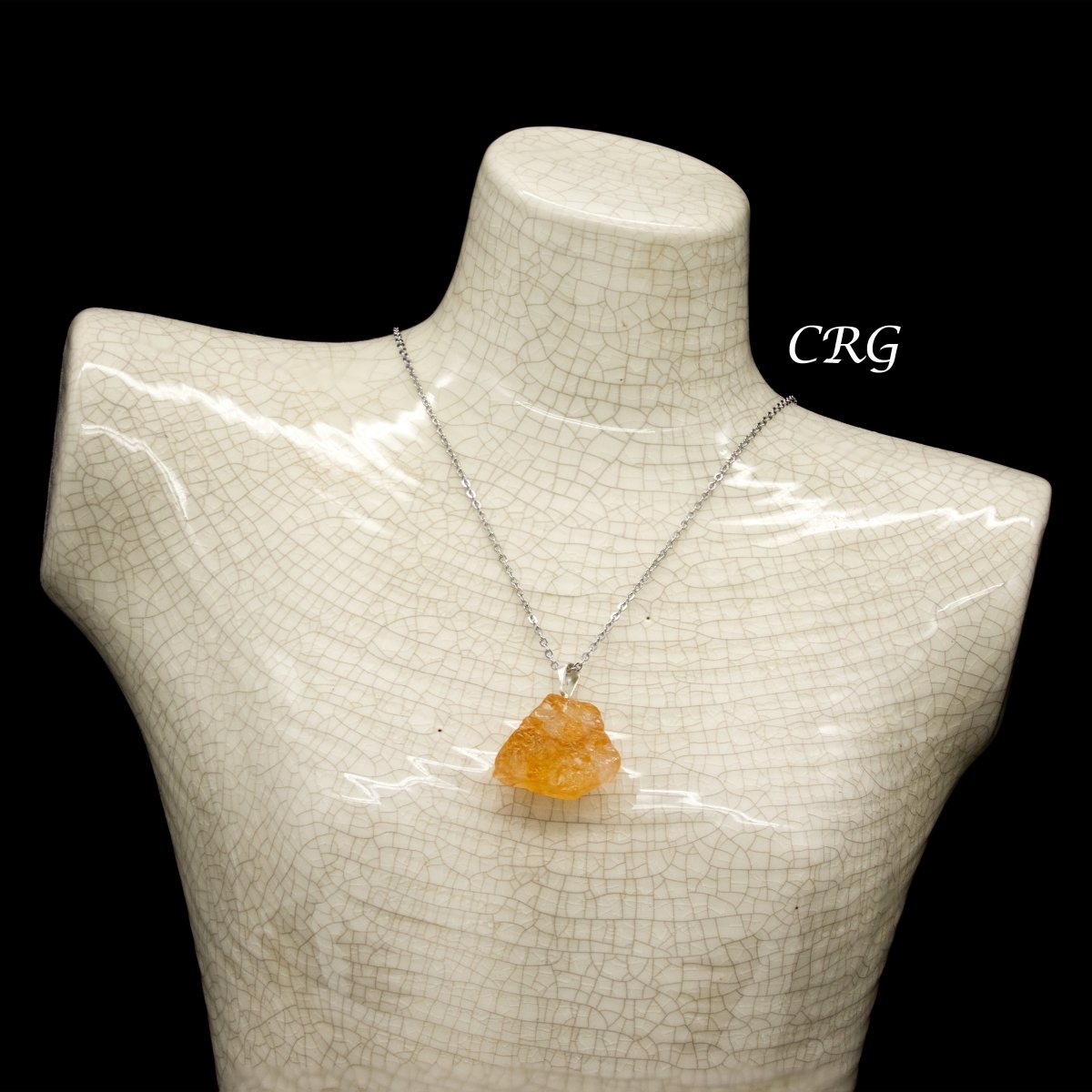 Golden Healer Quartz Rough Rock Pendant with Silver Bail (5 Pieces) Size 18 to 22 mm Crystal Jewelry Charm
