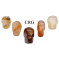 Golden Healer Quartz Skull (5 Pieces) Size 30 mm Crystal Gemstone Carvings