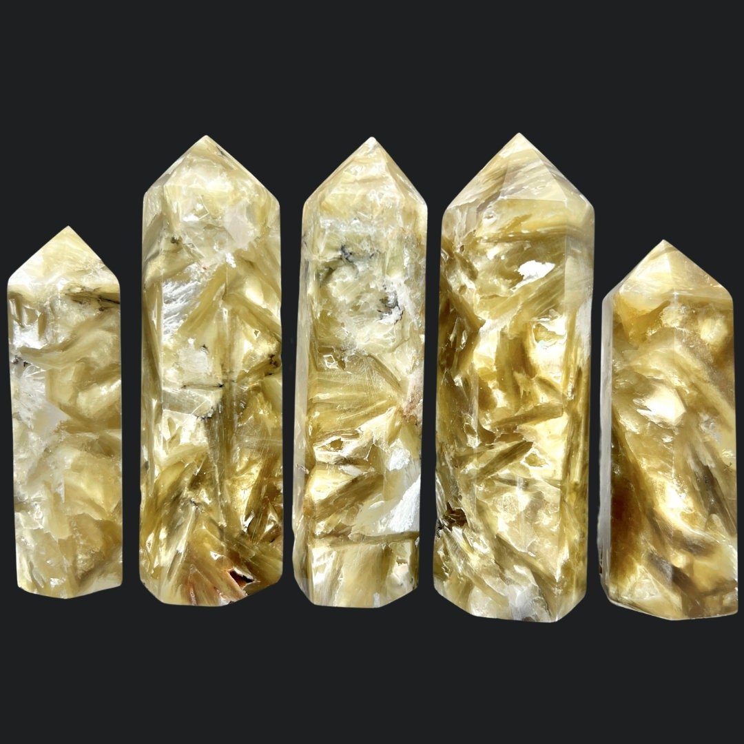 Golden Mica Points (1 Pound Lot) (2.5 to 3.5 inches)
