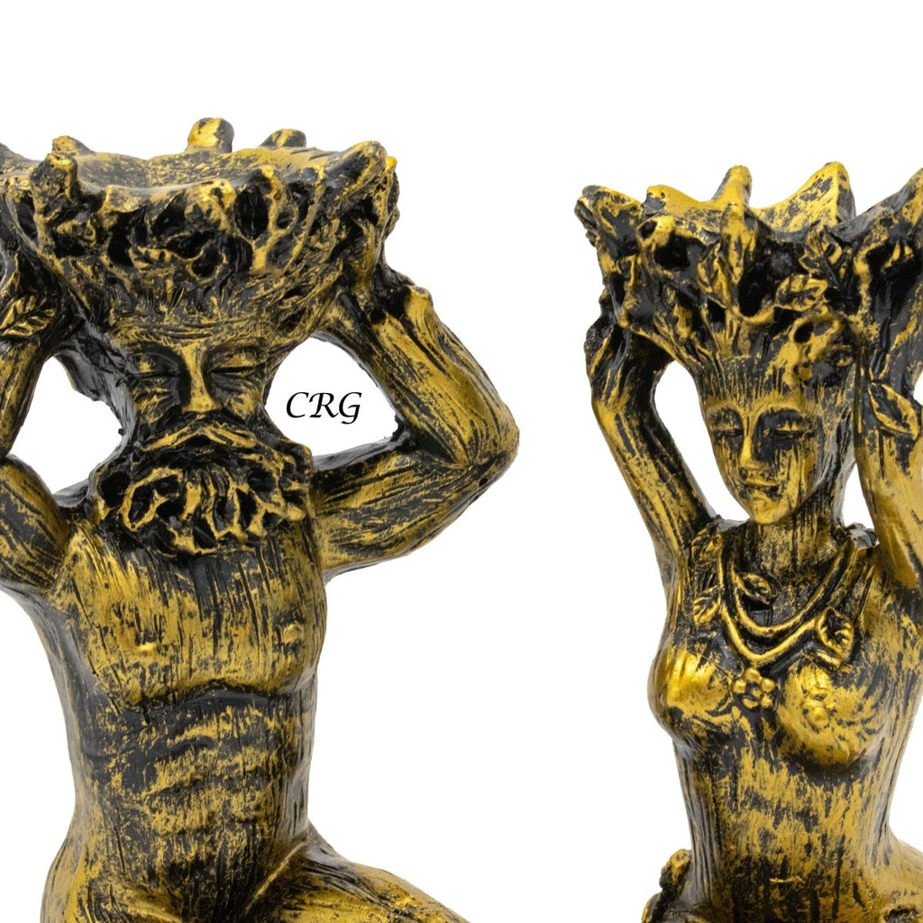 Golden Tree People Sphere Stand Set of 2