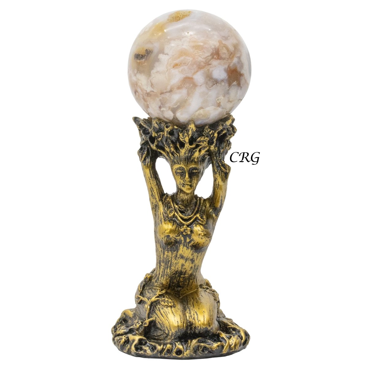 Golden Tree People Sphere Stand Set of 2