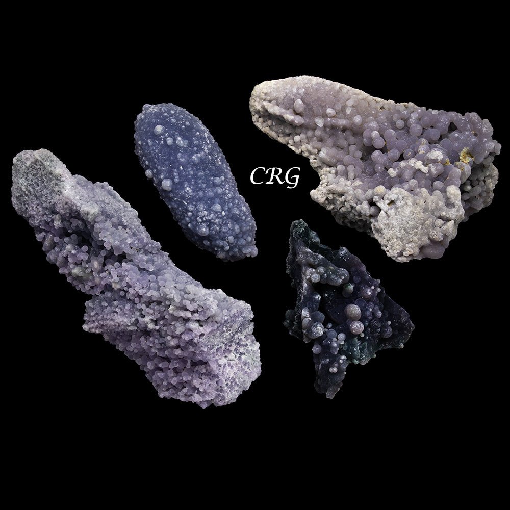 Grape Agate Druzy Cluster - Mixed Sizes - 1 KILO LOT