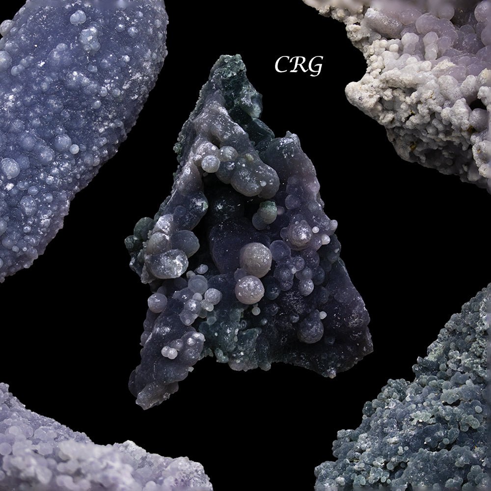 Grape Agate Druzy Cluster - Mixed Sizes - 1 KILO LOT