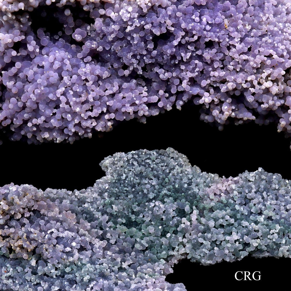 Grape Agate Druzy Cluster - Mixed Sizes - 1 KILO LOT