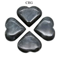 Gray Quartz Puffy Hearts (4 Pieces) Size 2 to 4 Inches Crystal Gemstone Shapes