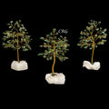 Green Aventurine 100 Chip Tree with Cluster Base and Gold Wire (1 Piece) Size 6 Inches Gemstone Tree