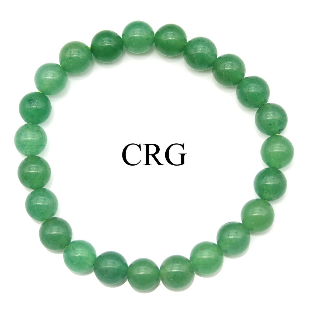 Green Aventurine Round Bead Stretch Bracelet (8 mm) (1 Piece)