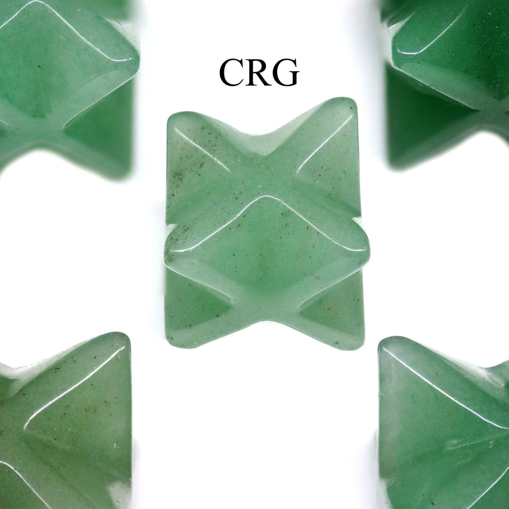 Green Aventurine Mini Merkaba Stars (5 Pieces) Size 18 mm Small Crystal Carvings
