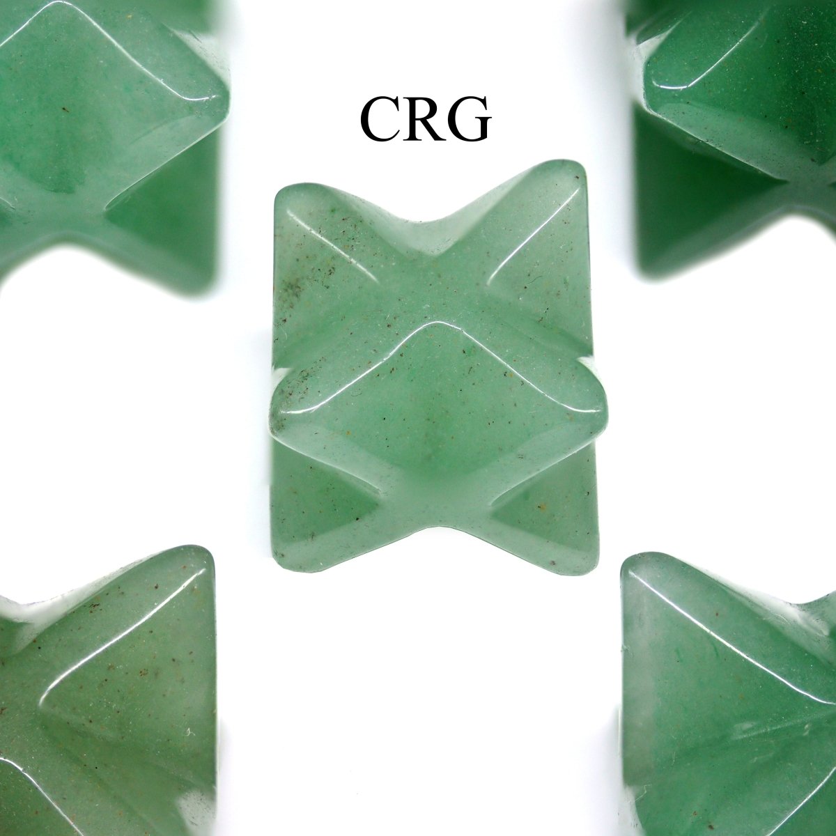 Green Aventurine Mini Merkaba Stars (5 Pieces) Size 18 mm Small Crystal Carvings