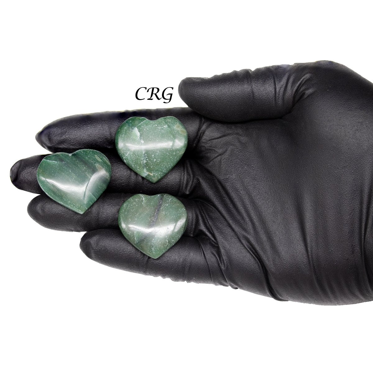 Green Jade Puffy Heart (1 Piece) Size 1 to 1.5 Inches Crystal Gemstone Shape
