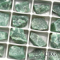 Green Quartz Rough Flat (24 Pieces) Size 1 to 1.5 Inches Bulk Wholesale Lot Crystal Minerals