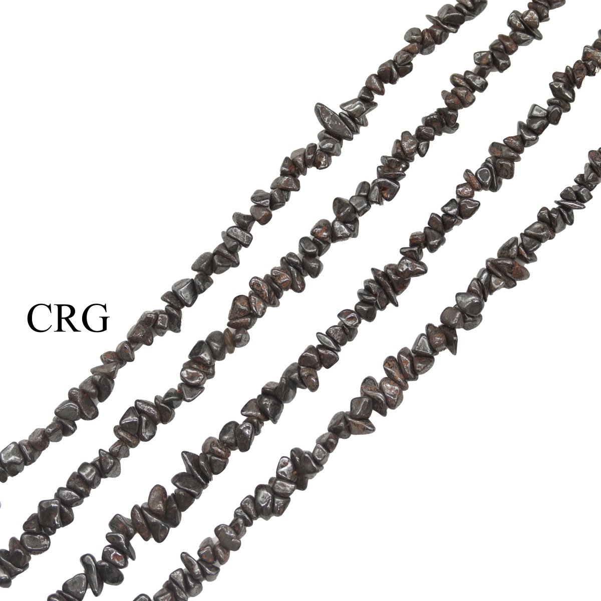 Hematite Strand Chip Necklace (32 Inches) (1 Piece) (INJD)