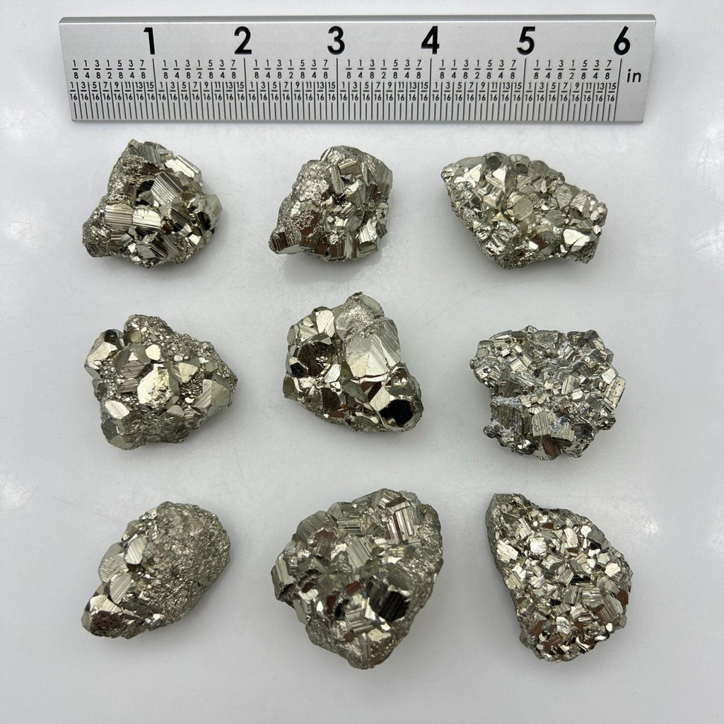 High Quality Cubic Cocada Pyrite 25-50mm AVG
