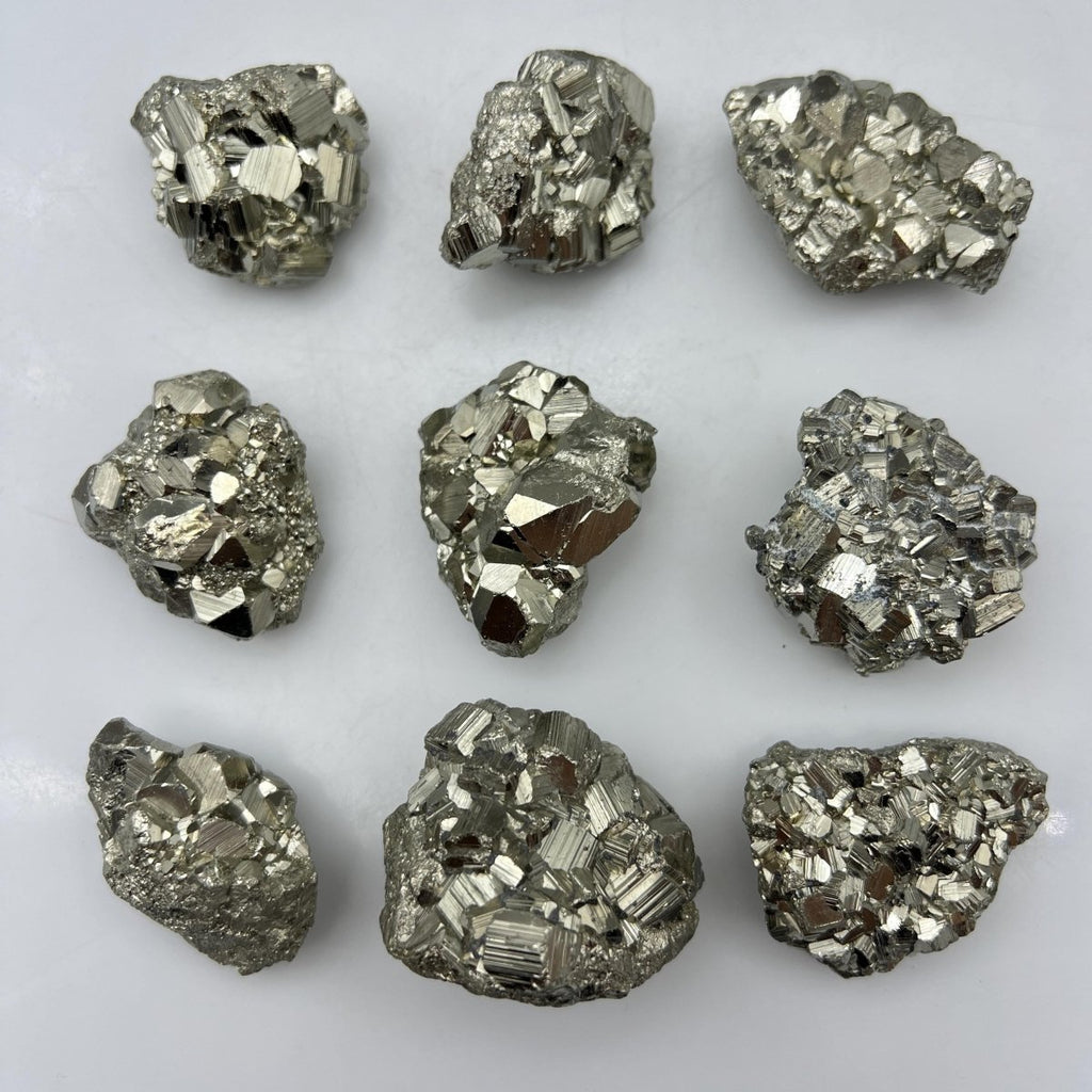 High Quality Cubic Cocada Pyrite 25-50mm AVG