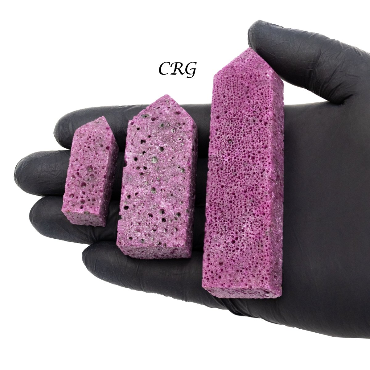 Honeycomb Ruby Corundum Towers (1 Pound) Size 3.5 Inches Crystal Gemstone Points
