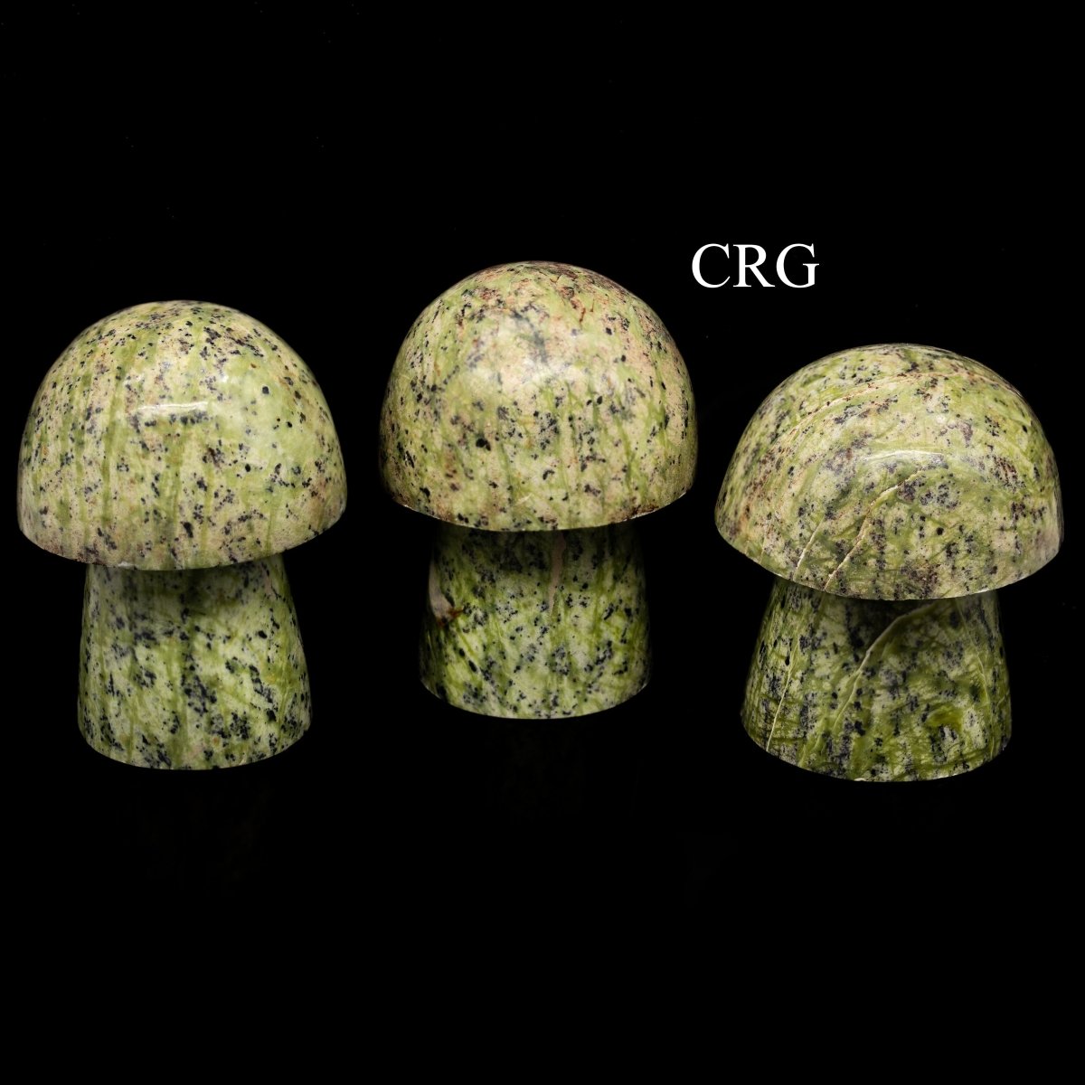 Jungle Green Jade Mushrooms (2 Kilograms) Mixed Sizes Crystal Gemstone Shape