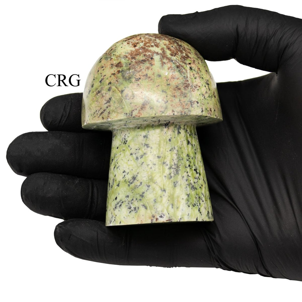 Jungle Green Jade Mushrooms (2 Kilograms) Mixed Sizes Crystal Gemstone Shape