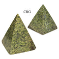Jungle Green Jade Pyramids (2 Kilograms) Mixed Sizes Wholesale Lot 4-Sided Gemstone