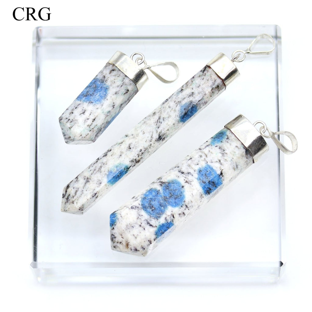 K2 Jasper Point Pendant with Sterling Silver (1 To 2 Inches) (1 Piece)