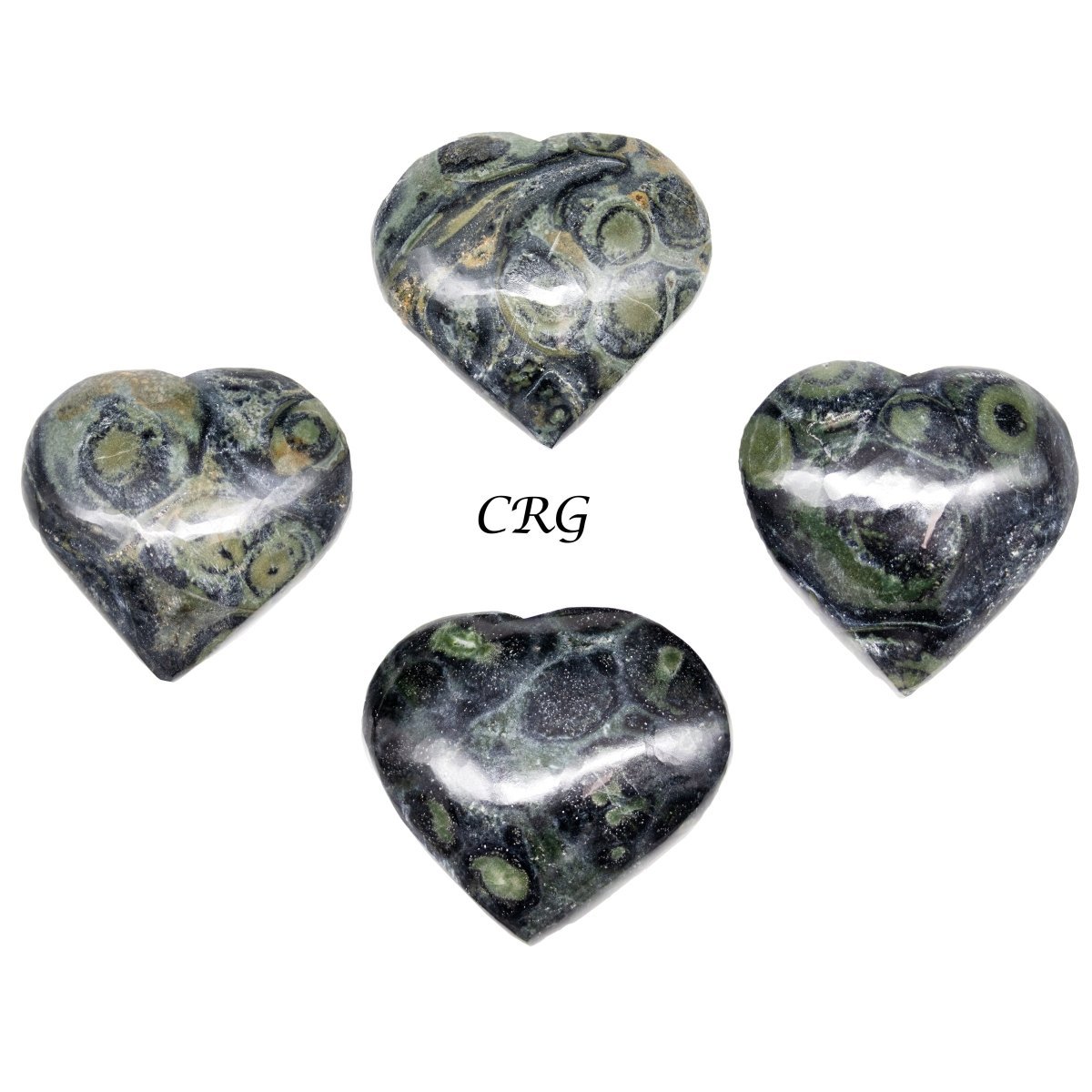 Kambaba Jasper Puffy Heart (1-1.5 in) Polished Gemstone Heart (1 pc)