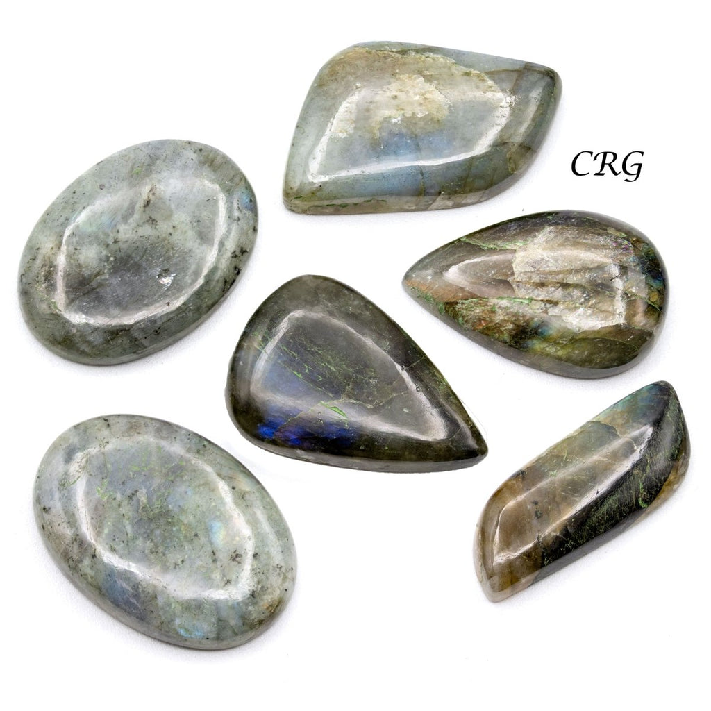 Labradorite Cabochons (75 Grams) Mixed Sizes Bulk Wholesale Lot