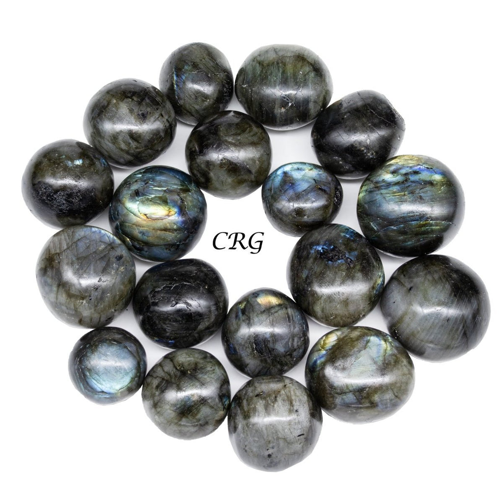 Labradorite High Flash Tumbled (1 Pound) Size 1 To 2 Inches Bulk Wholesale Lot
