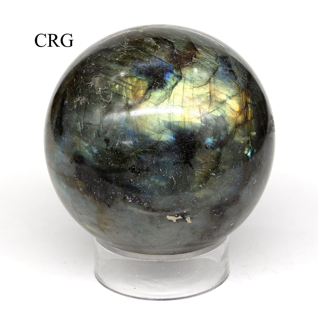 Labradorite Polished Sphere (1 Piece) (Size 40 To 60 mm) Hand Carved Gemstone Decor