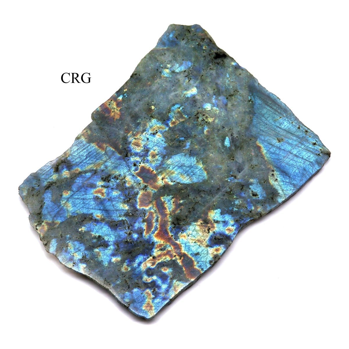 Labradorite Slab (1 Piece) Size 5 to 9 Inches Flat Top Polished Crystal Gemstone