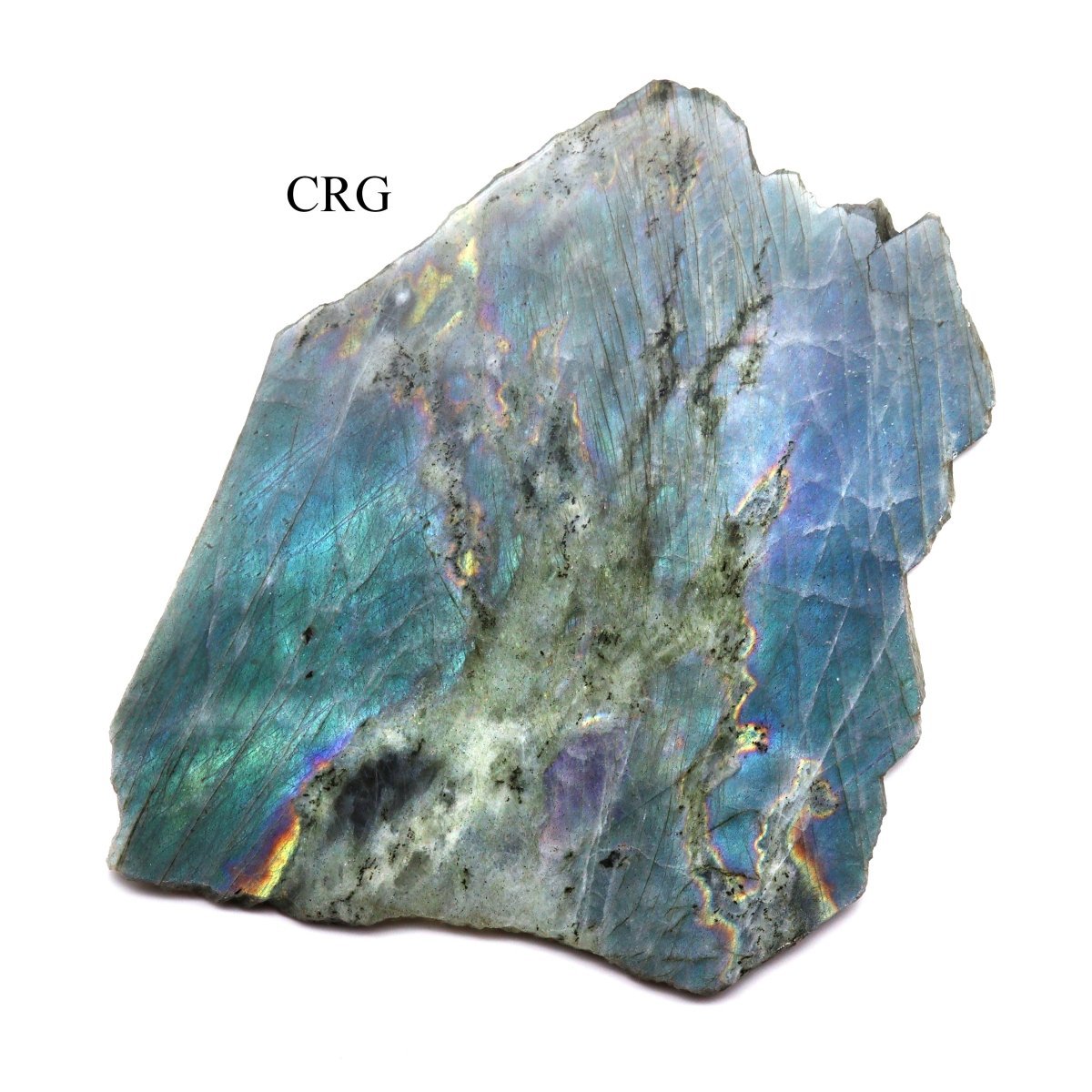 Labradorite Slab (1 Piece) Size 5 to 9 Inches Flat Top Polished Crystal Gemstone