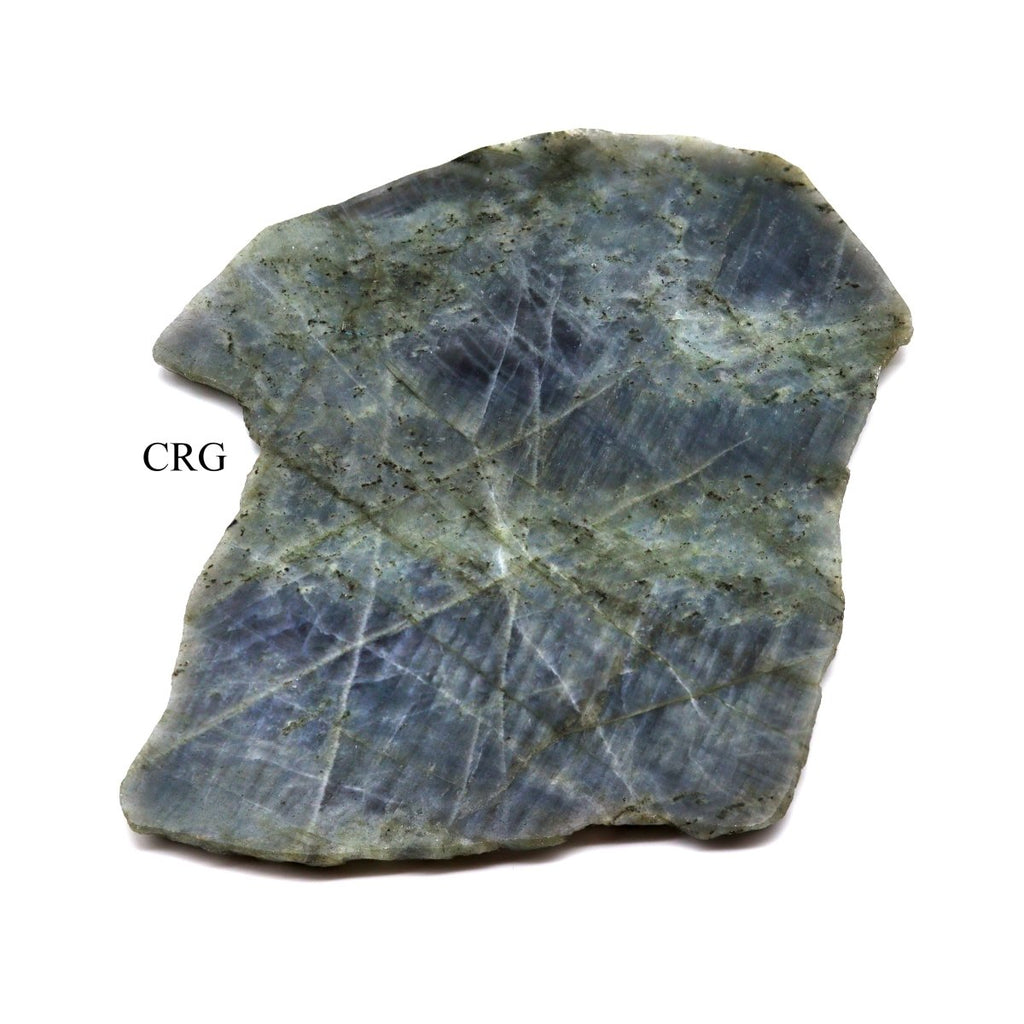 Labradorite Slab Large (1 Piece) Size 9 to 12 Inches Flat Top Polished Crystal Gemstone