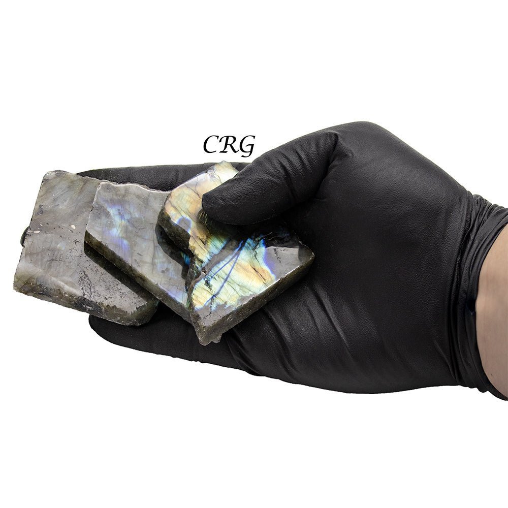 Labradorite Slabs 2 to 3 inch with One Side Polished (1 pound)