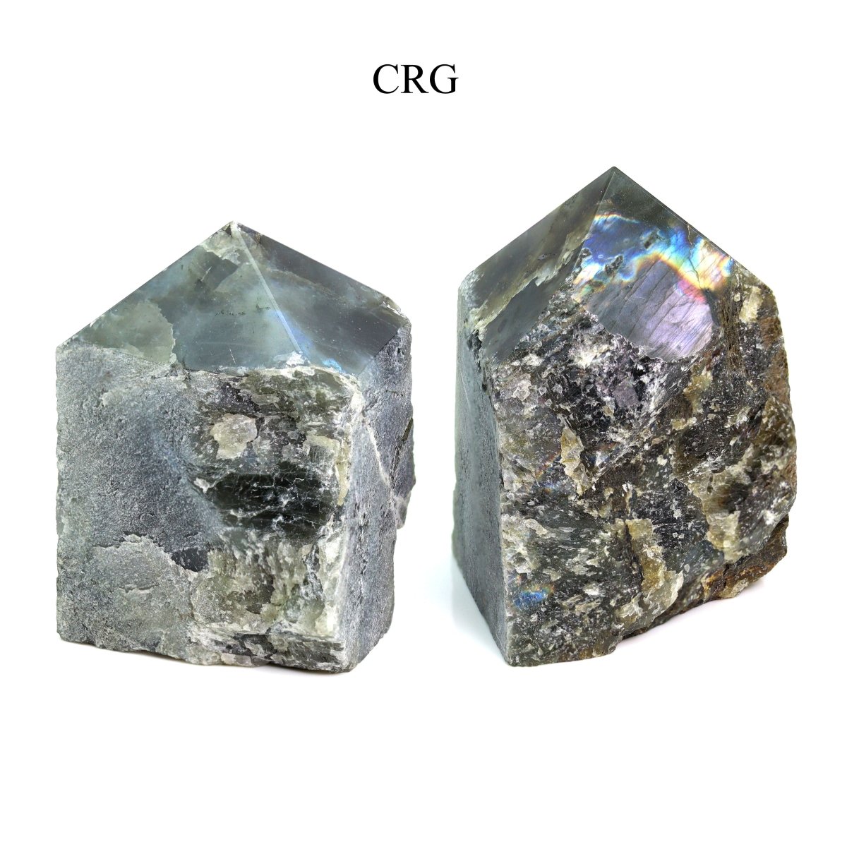 Labradorite Top Polished Points (1 Kilogram) Size 1.5 to 3 Inches Standing Crystal Gemstone Tower