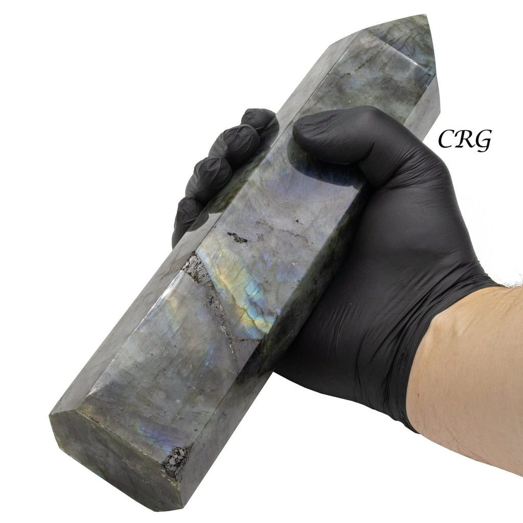 Labradorite Towers Large (1 Piece) Size 8 to 9 Inches High-Flash Gemstone Tower Point
