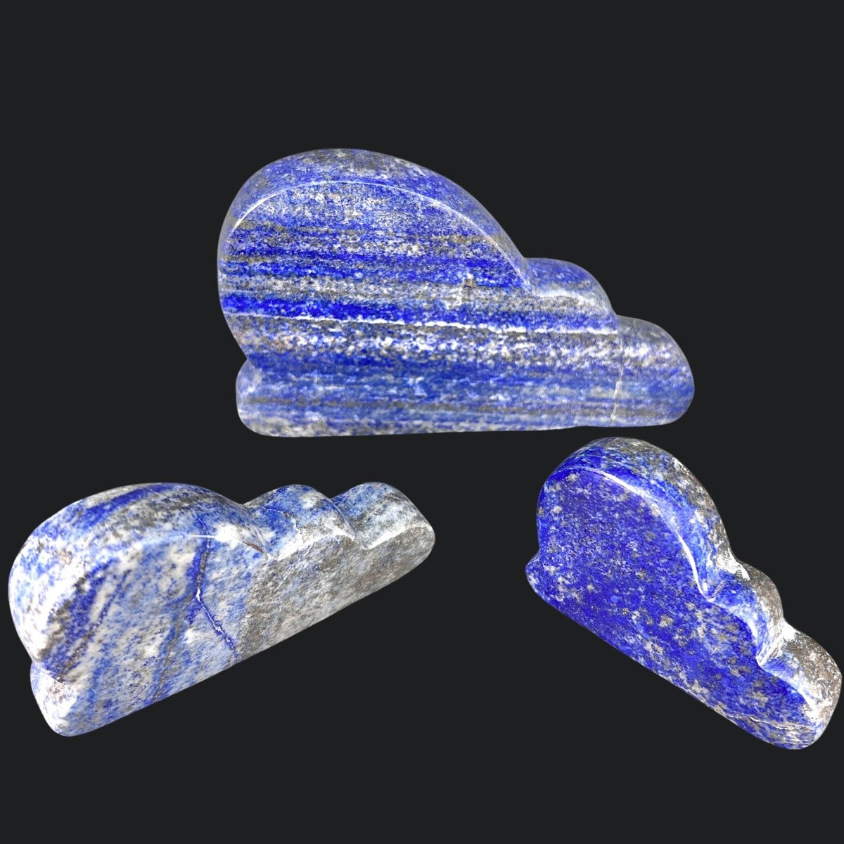 Lapis Clouds (1 Kilo) Hand Carved Polished Gemstone Decor