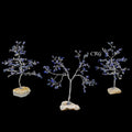 Lapis Lazuli 100 Chip Tree with Cluster Base and Silver Wire (1 Piece) Size 6 Inches Crystal Gemstone Tree