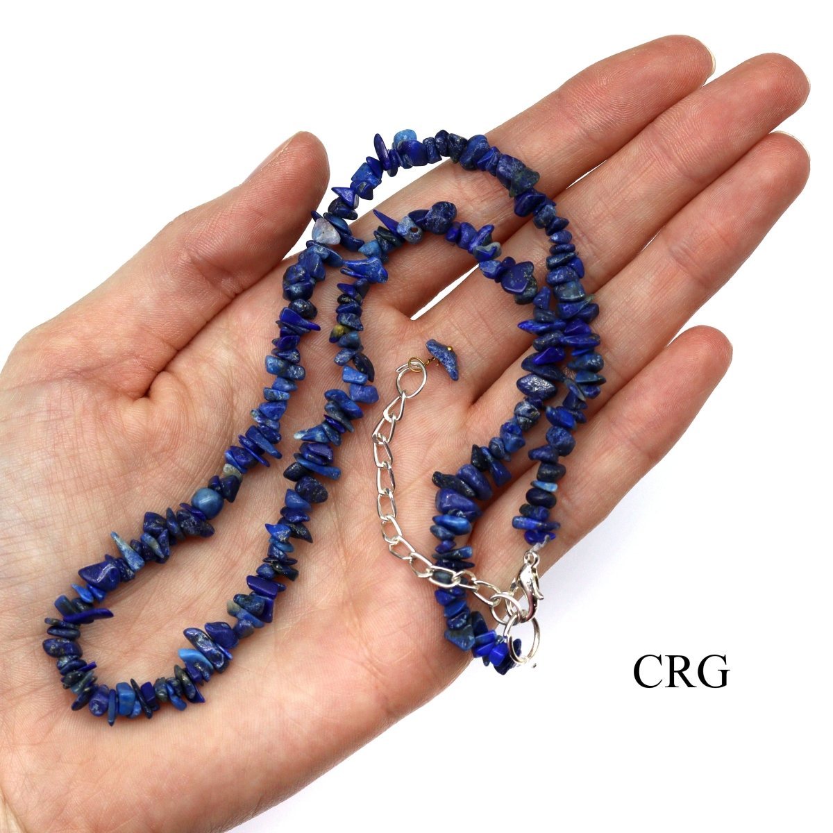 Lapis Lazuli Strand Chip Choker Necklace (16 Inches) (4 Pieces) (INJD)