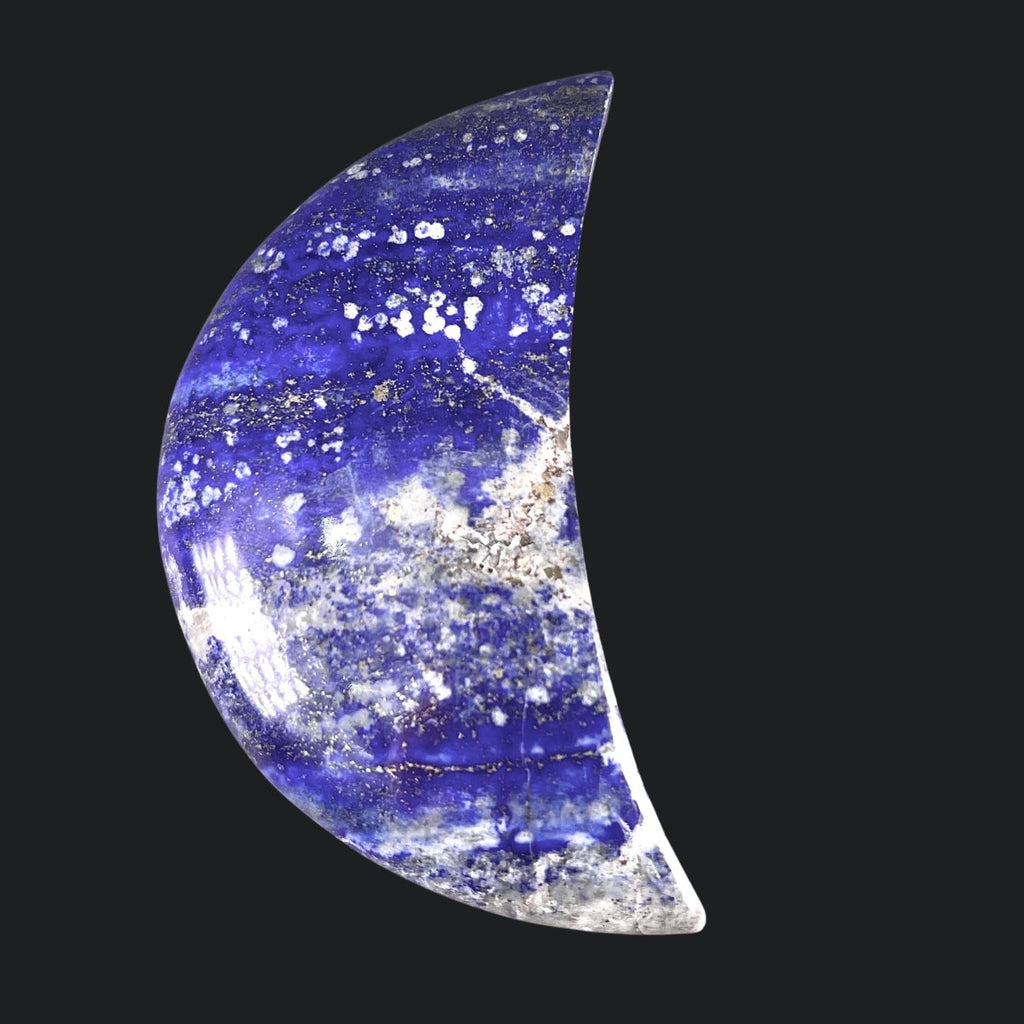 Lapis Moon (1 Kilo) Hand Carved Polished Gemstone Decor