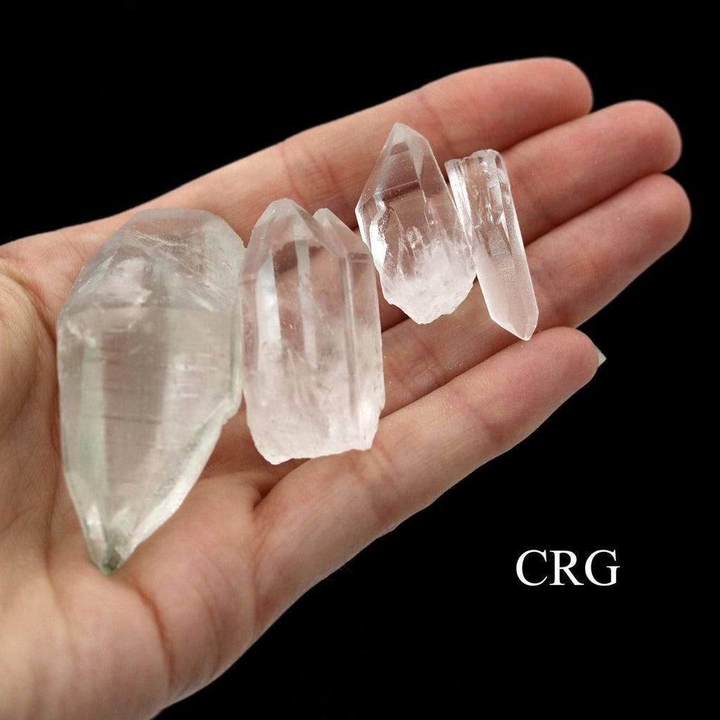 Laser Quartz Points 0.5 to 2.5 Inches Wholesale Lot (1 Pound)